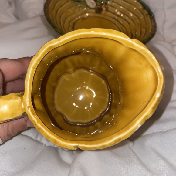 Vintage LEFTON mushroom pitcher & bowl & napkin holder.All beautiful & excellent - Picture 5 of 11